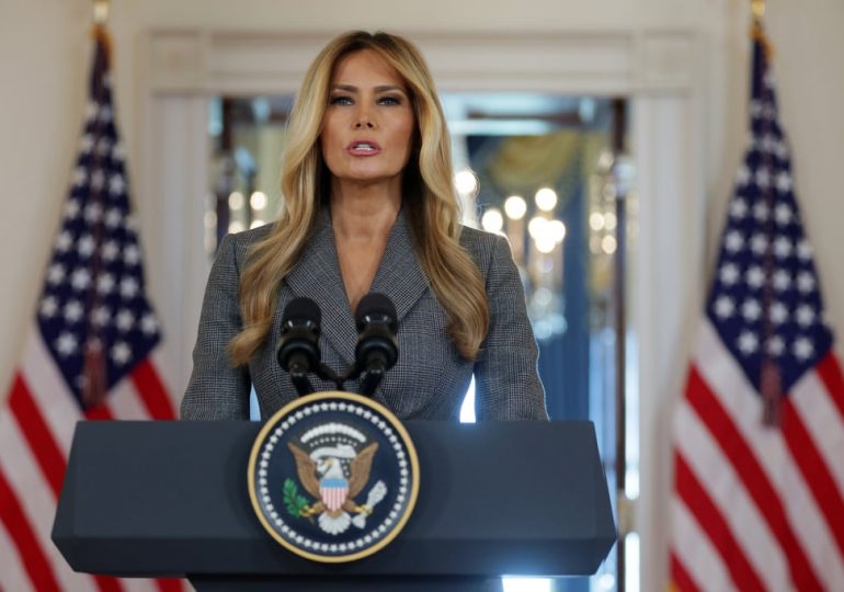 Melania Trump Says Lies Linking Her to Jeffrey Epstein ‘Need to End’